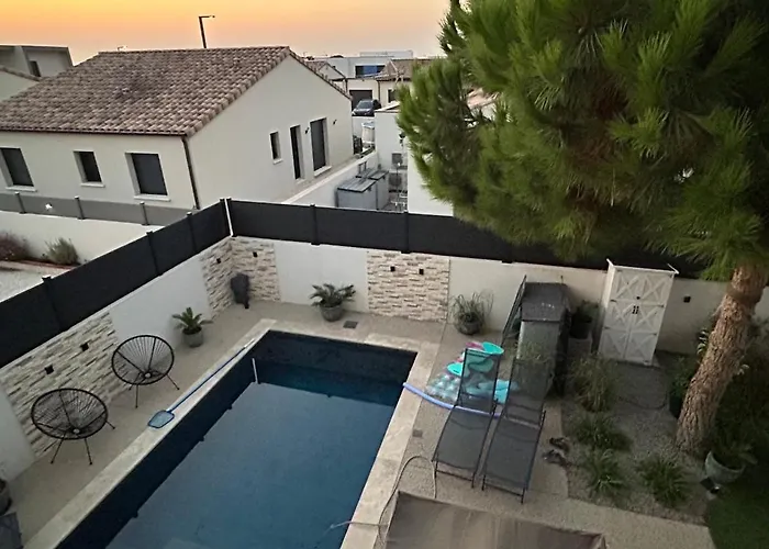Serenite 9 Pers, Piscine, Clim, Plages A Pied Villa Sérignan